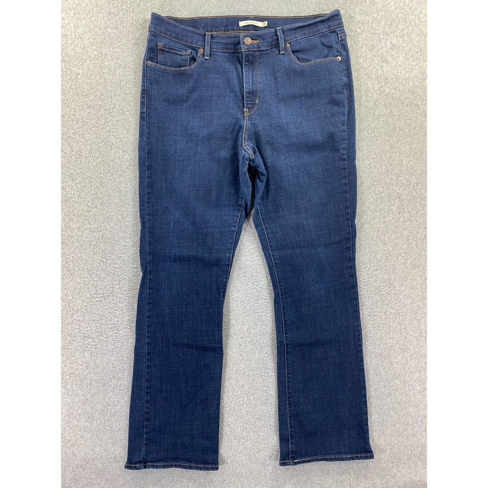 Levis Jeans Womens 14 Blue Classic‎ Bootcut Dark Wash American Denim Cowgirl